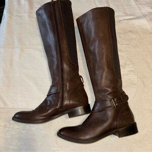 Clark’s Pita Dakota women’s dark brown leather knee high riding boots Size 9M